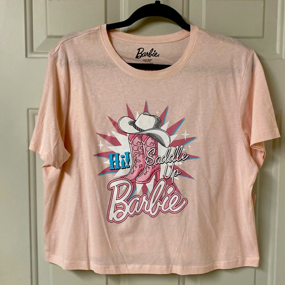 NEW! Barbie Saddle Up XL Cropped Tee